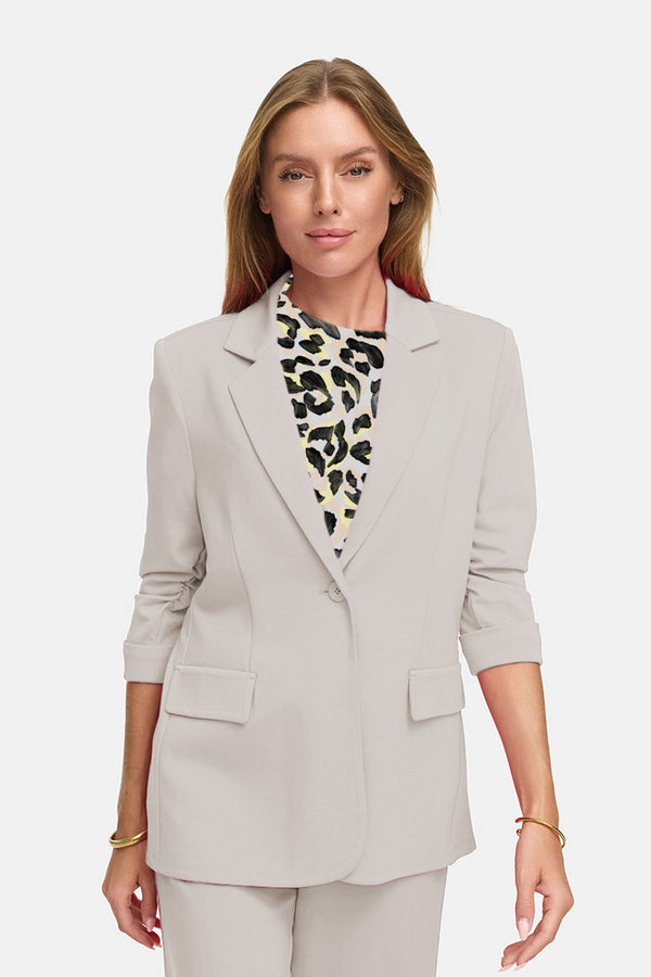 Blazer Smoked 3/4 Arm in Heavy Jersey Topseller | Beige