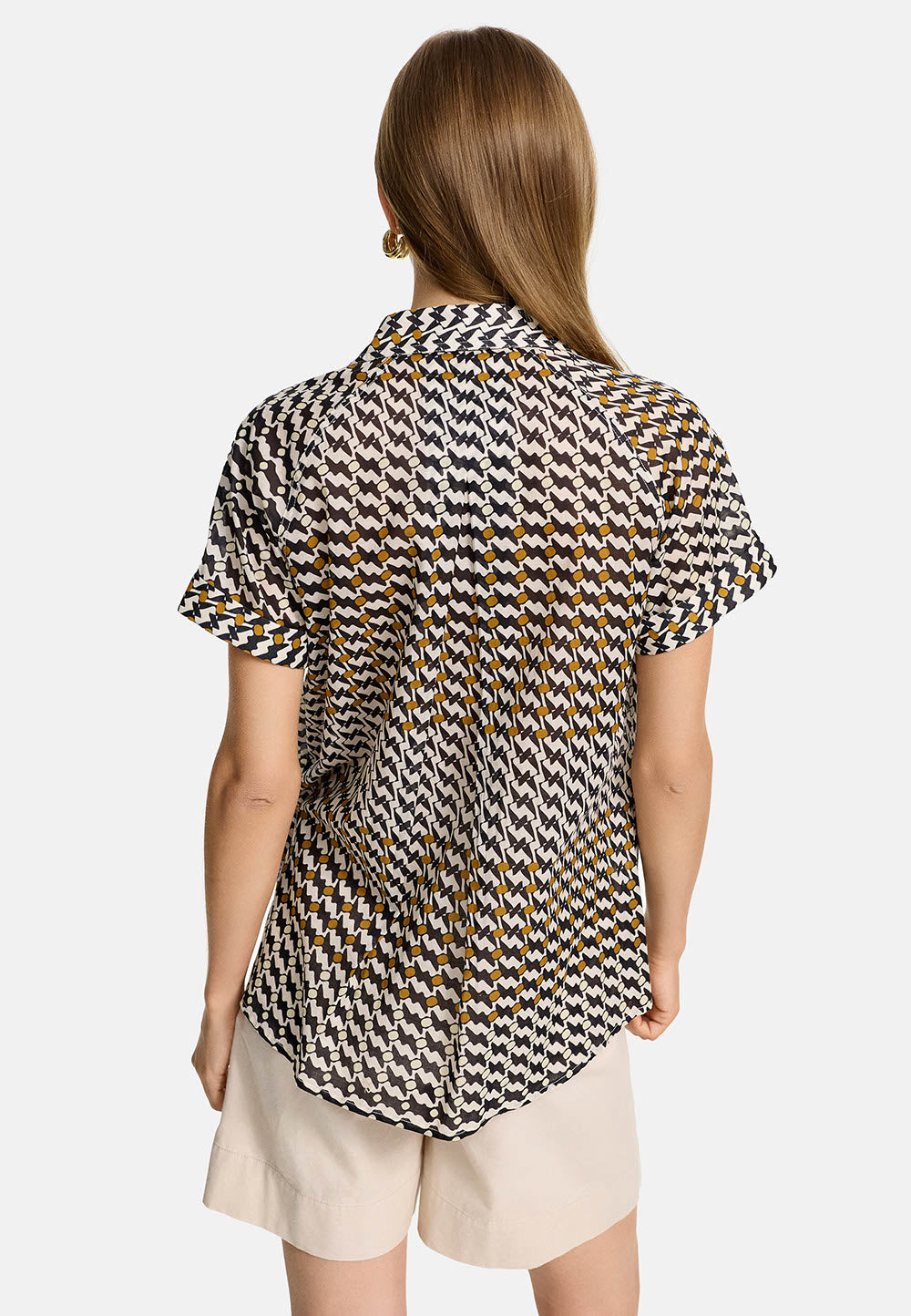 Bluse Kurzarm in Organic Cotton | Summer Dots