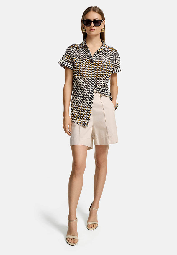 Bluse Kurzarm in Organic Cotton | Summer Dots