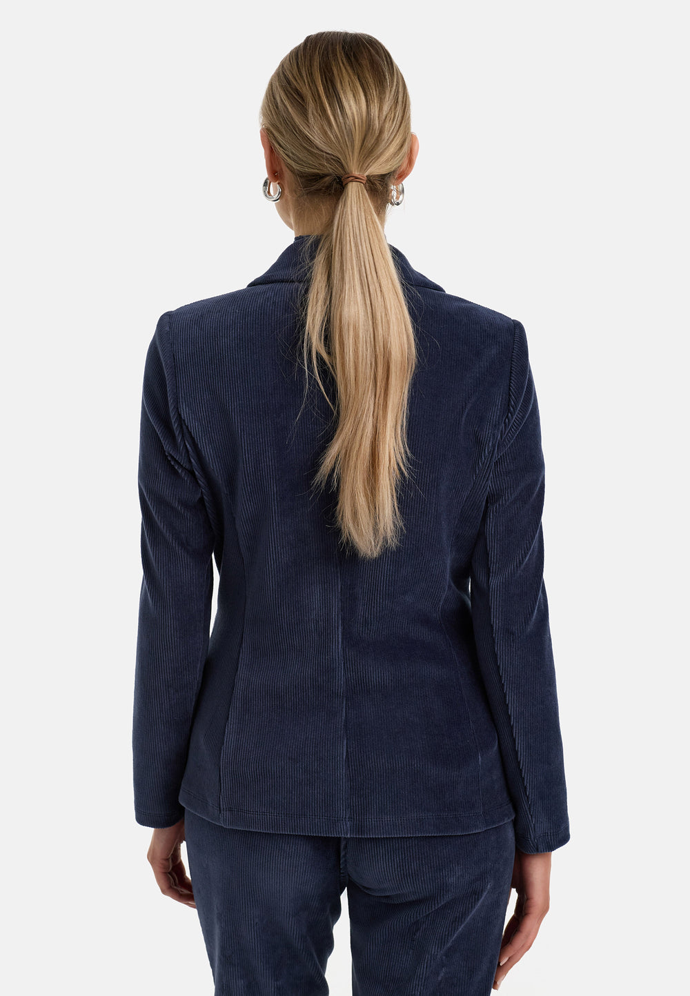 Blazer in Jersey Cord | Retro Blue