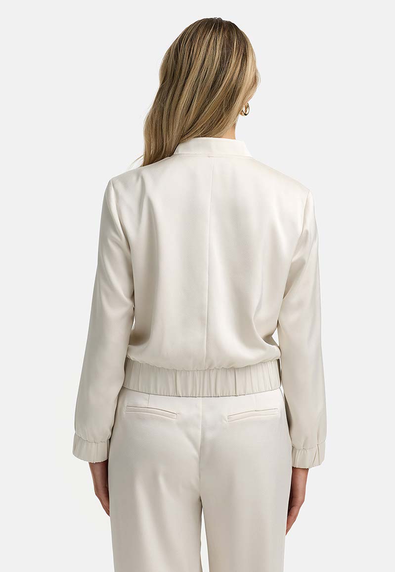 Blouson in Satin | Creme