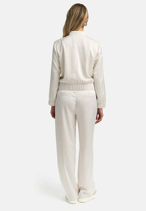 Blouson in Satin | Creme