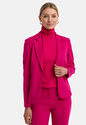 Blazer in Heavy Jersey | Pink Berry