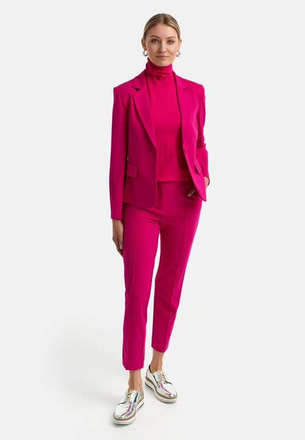 Blazer in Heavy Jersey | Pink Berry