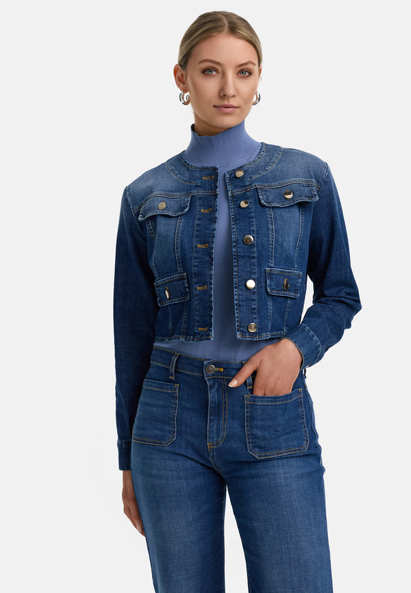 Kurzjacke in Denim | Jeans