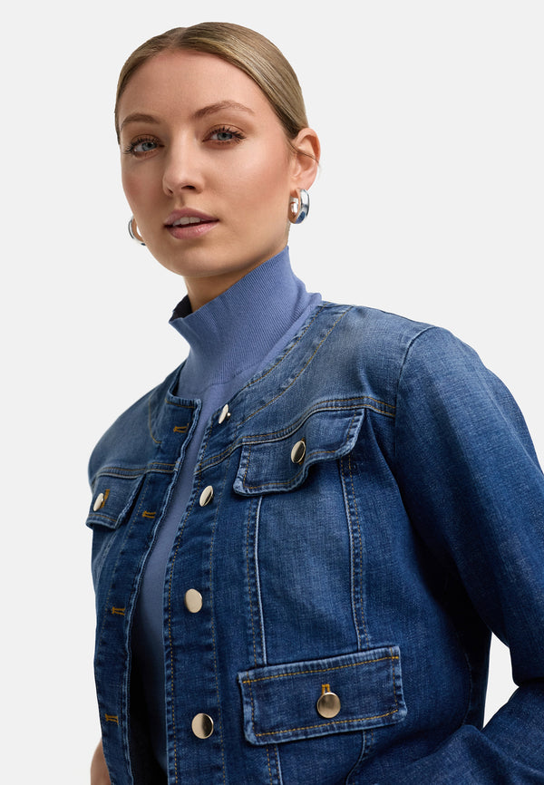 Kurzjacke in Denim | Jeans