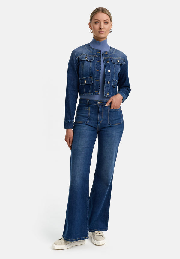 Kurzjacke in Denim | Jeans