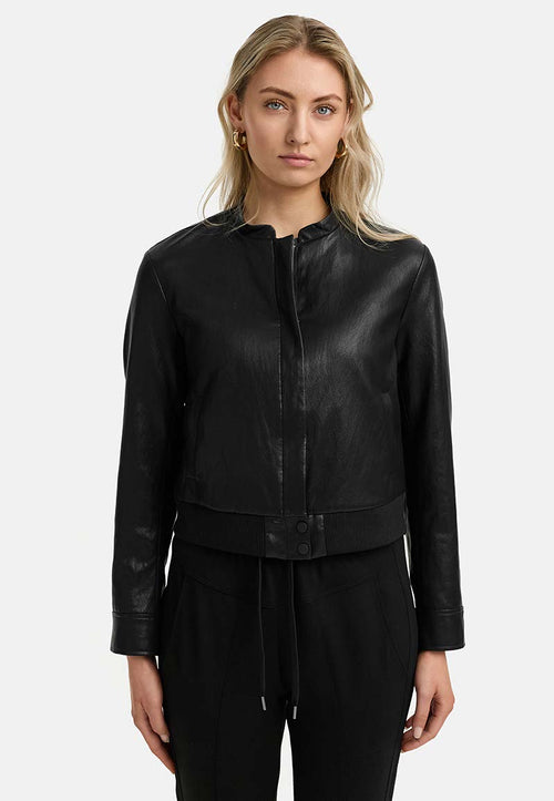 Pilotenjacke in veganem Leder | Black