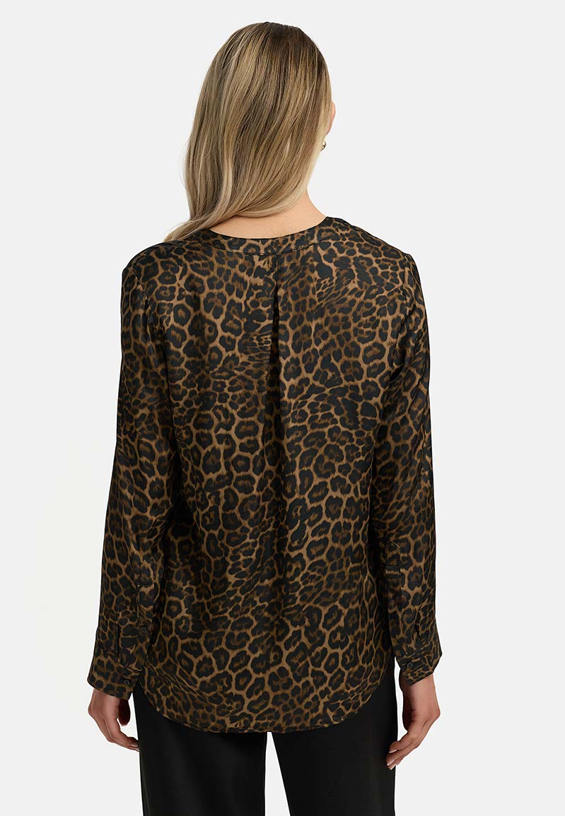 Bluse in Viskose Satin | Leo