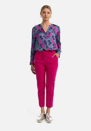 Bluse in Viskose Satin | Pink Pony