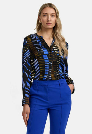 Bluse in Viskose Satin | Ethno Geo