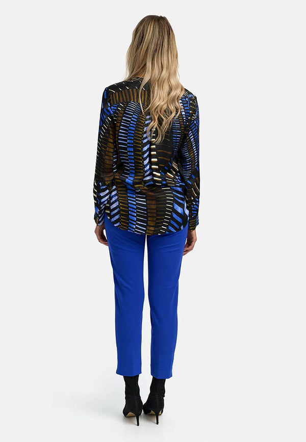 Bluse in Viskose Satin | Ethno Geo