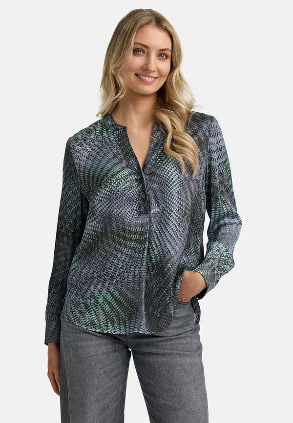 Bluse in Viskose Satin | Kaleidoscope