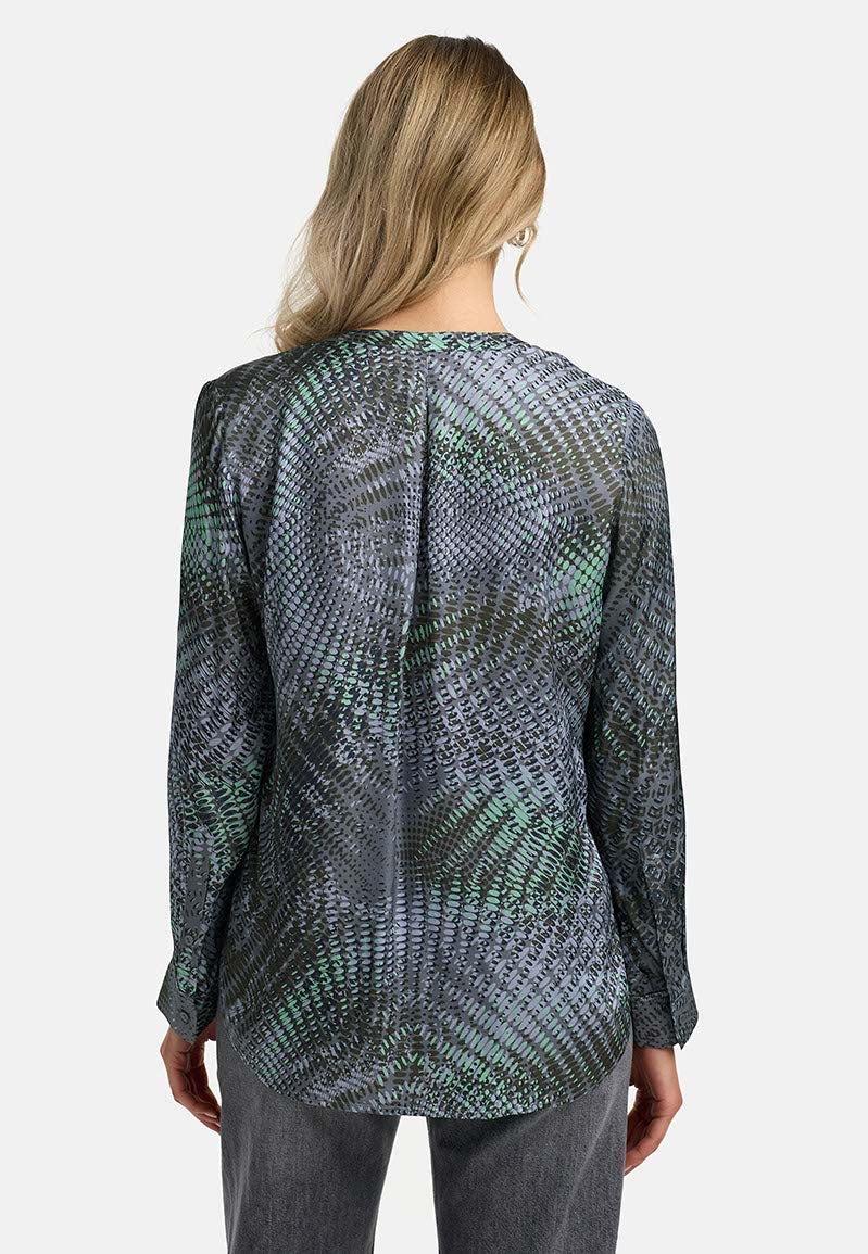 Bluse in Viskose Satin | Kaleidoscope