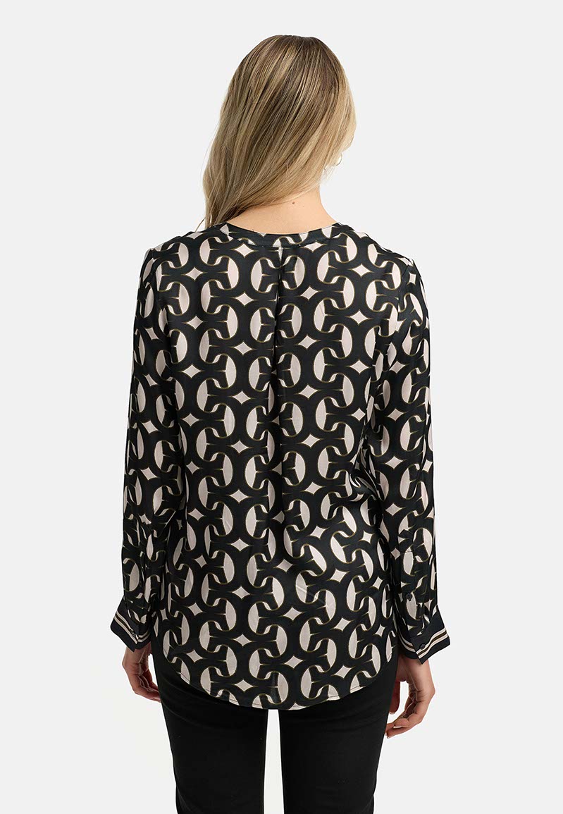 Bluse in Viskose Satin | C Geo Small