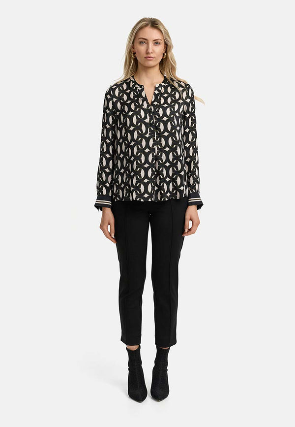 Bluse in Viskose Satin | C Geo Small