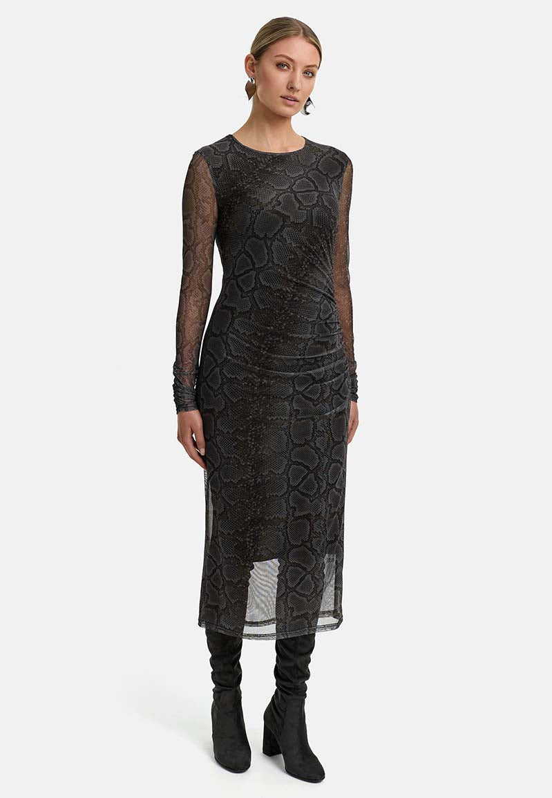 Kleid in Mesh | Snake