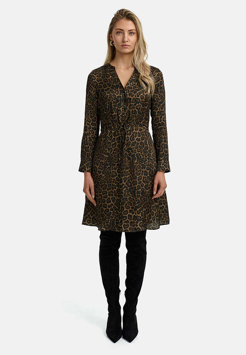 Dress in viscose satin | Leo