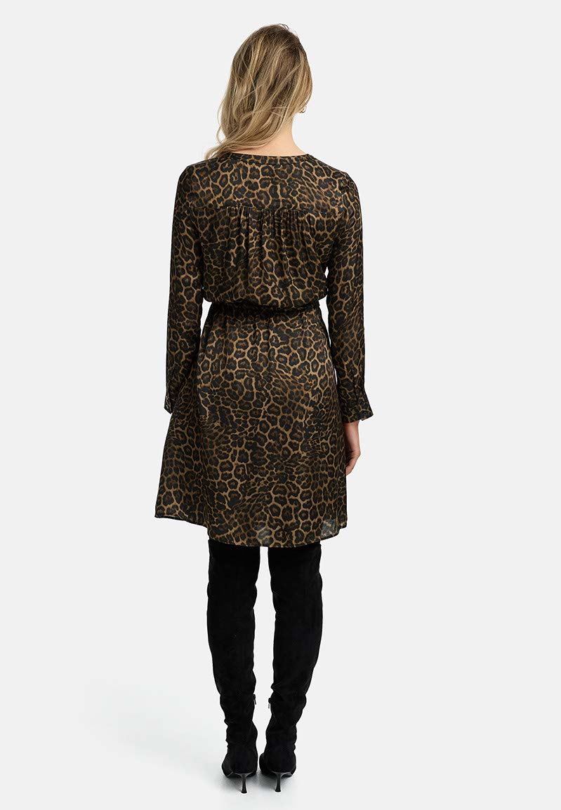 Dress in viscose satin | Leo