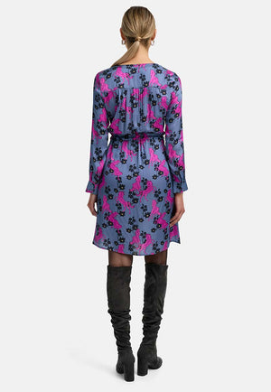 Kleid in Viskose Satin | Pink Pony