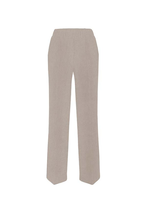Ella trousers in jersey corduroy | Beige