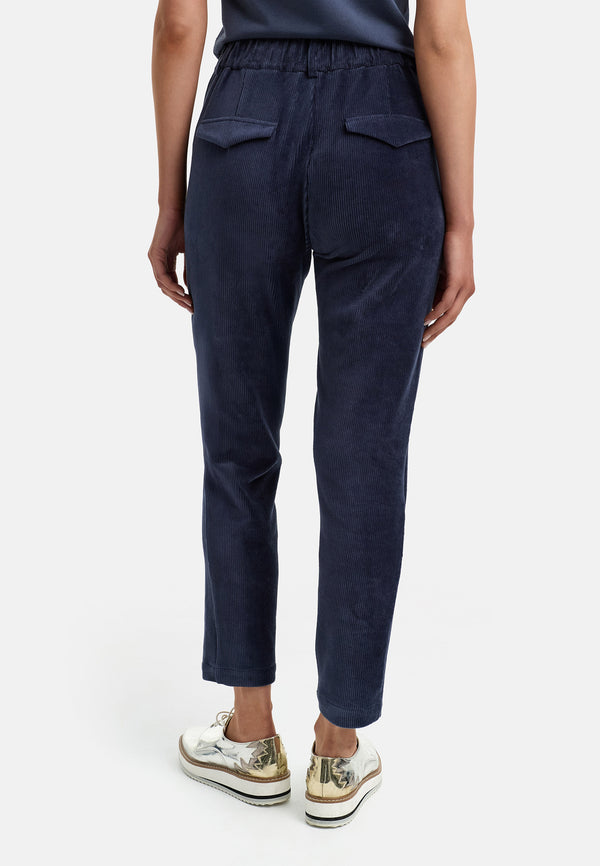 Hose in Jersey Cord | Retro Blue
