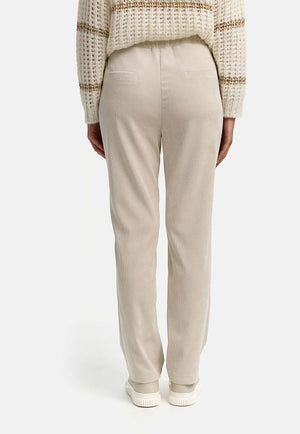 Hose in feinem Cord | Creme