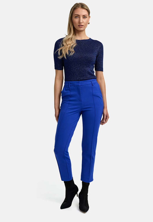 Pants in heavy jersey | Electric Blue