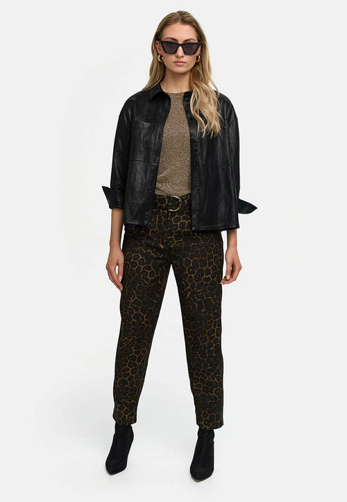 Hose mit Allover-Print | Leo