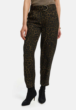 Hose mit Allover-Print | Leo