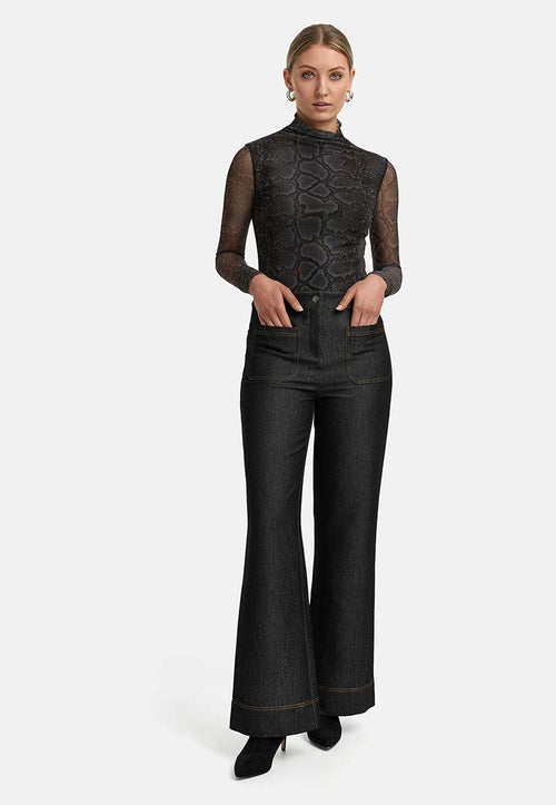 Hose in Soft Denim | Black