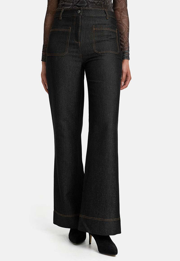 Hose in Soft Denim | Black