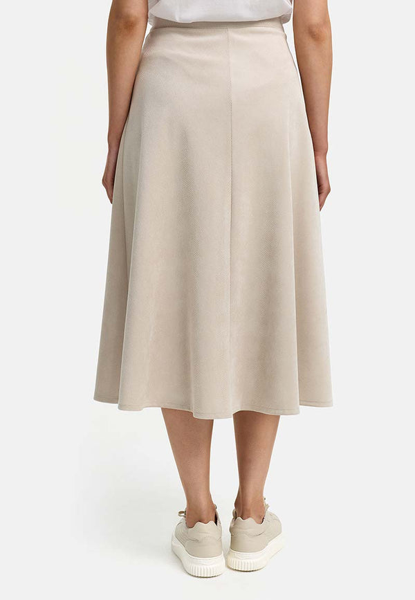 Rock in feinem Cord | Creme