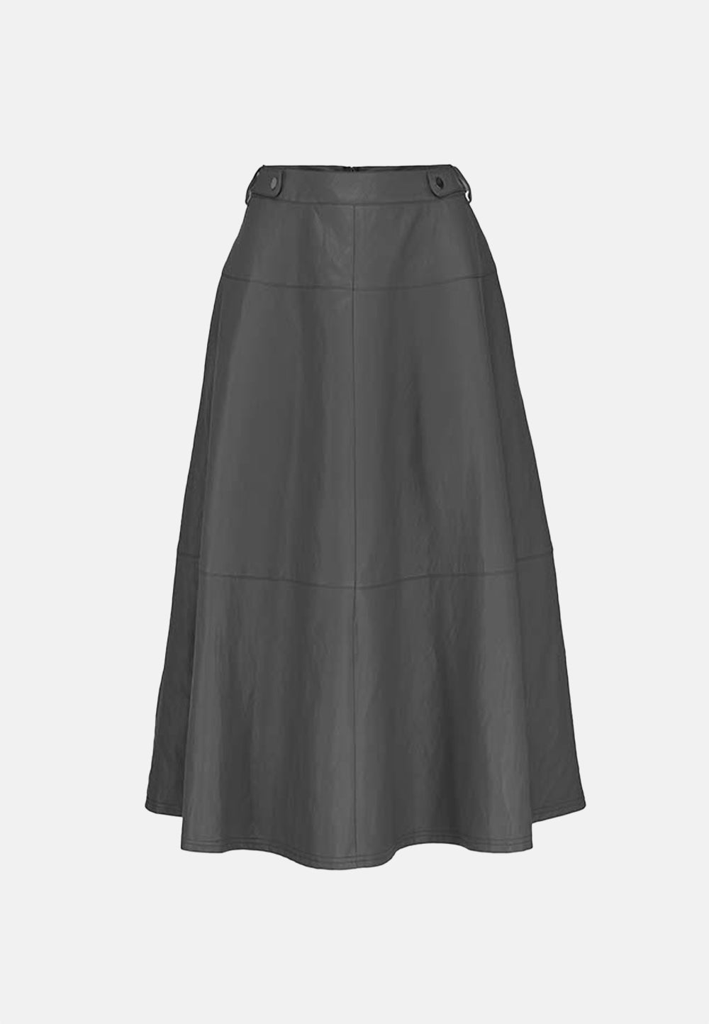 Rock in veganem Leder | Graphit