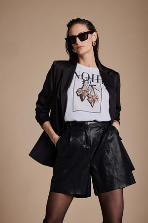 T-Shirt mit Placementprint | NOIR Shoes