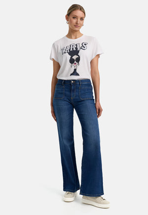 T-Shirt mit Placementprint | Paris Girl