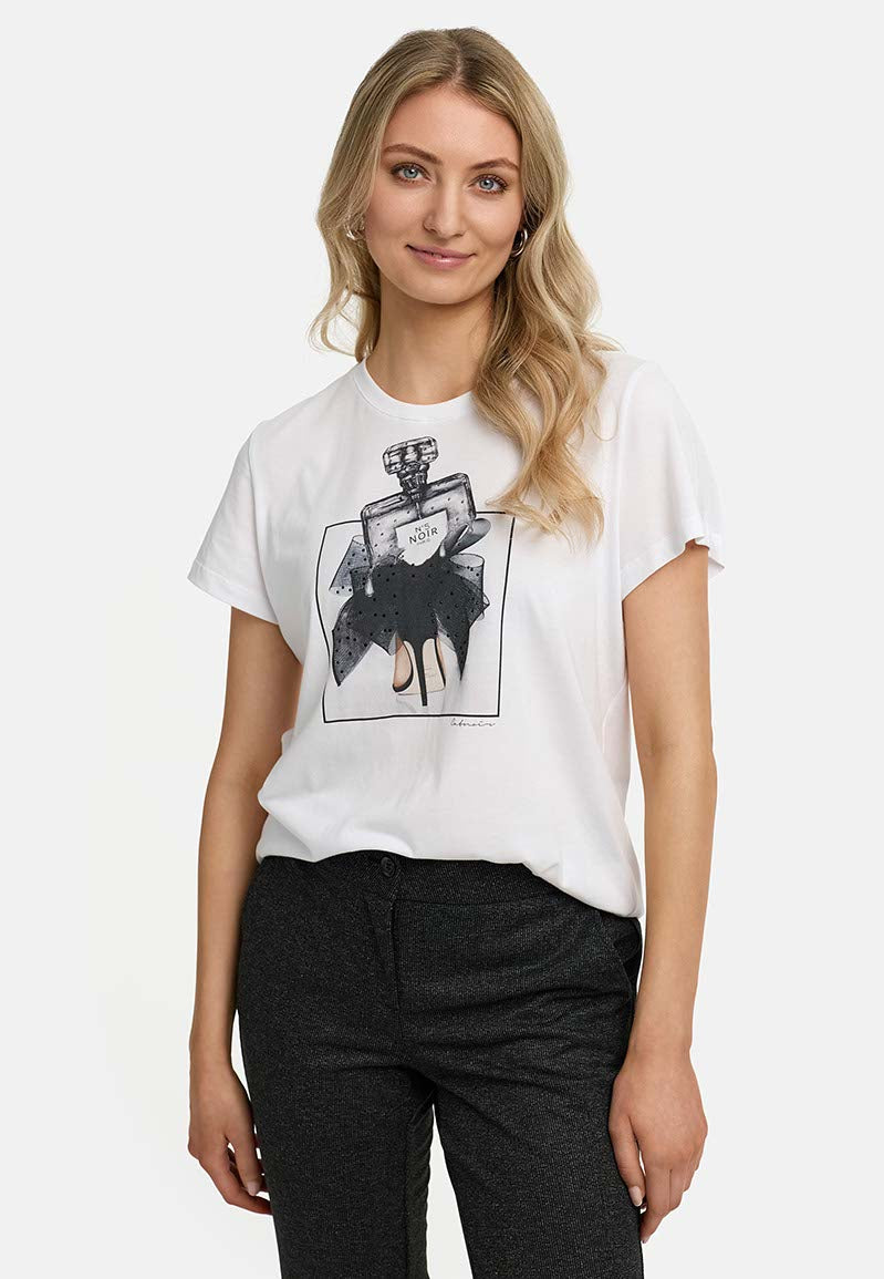T-Shirt mit Placementprint | Parfüm Shoe