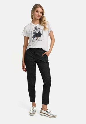 T-Shirt mit Placementprint | Parfüm Shoe