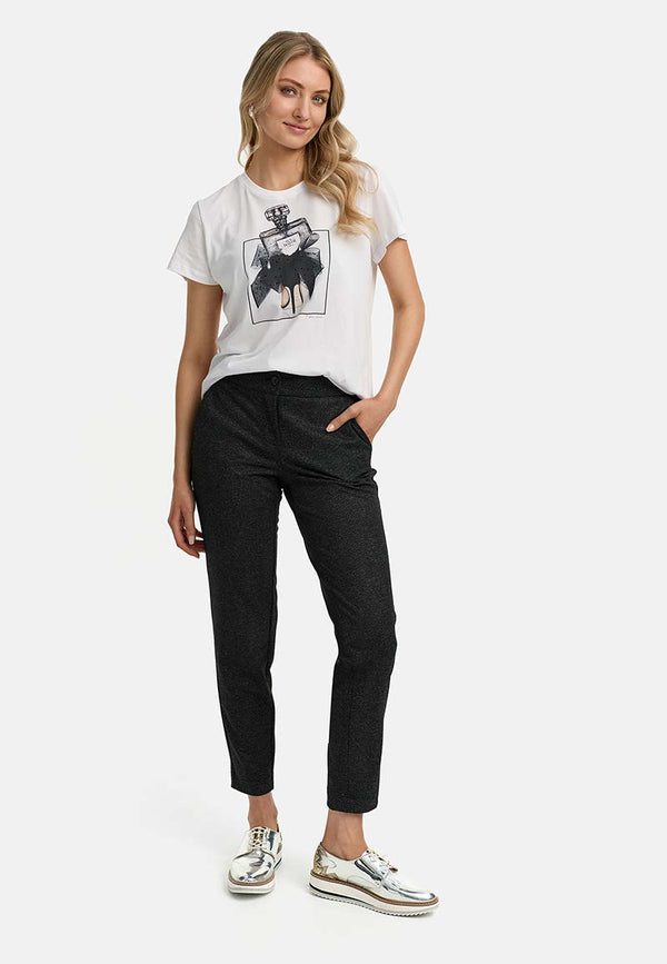 T-Shirt mit Placementprint | Parfüm Shoe