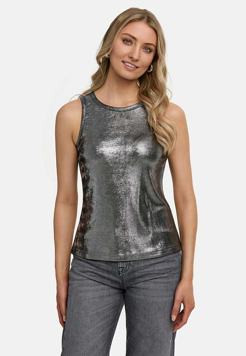 Top in Glitzerjersey | Silver
