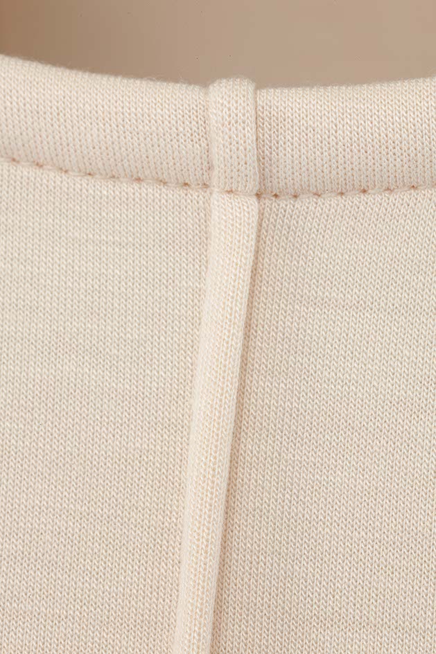 Langarmshirt in Scuba | Creme