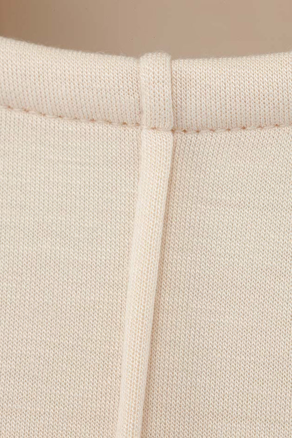 Langarmshirt in Scuba | Creme