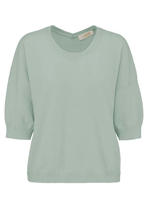 Knitted shirt in merino wool | light Mint