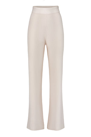 Strickhose in Merino-Wolle | Creme