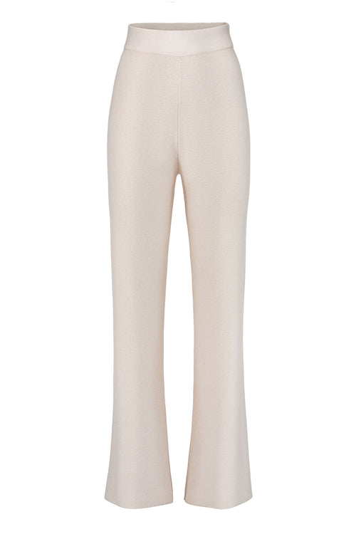 Strickhose in Merino-Wolle | Creme