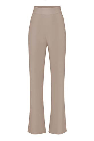 Strickhose in Merino-Wolle | Taupe