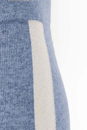 Strickhose in Merino-Wolle | Retro Blue