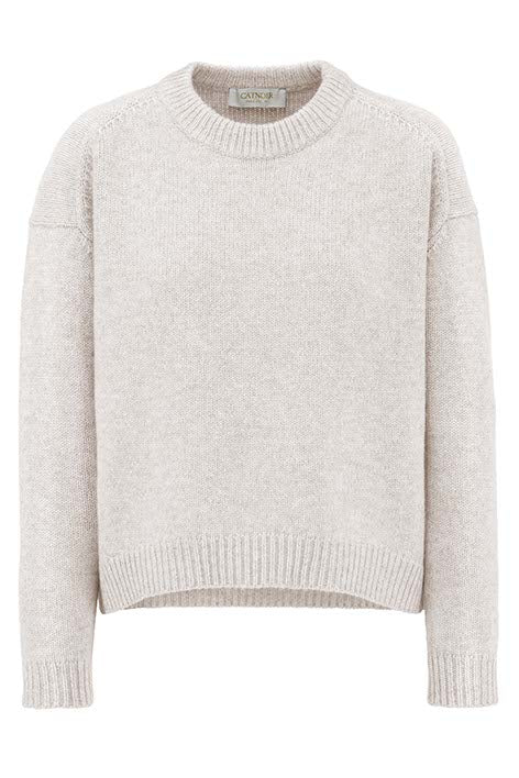 Strickpullover in Merino-Wolle | Creme