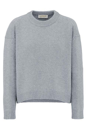 Strickpullover in Merino-Wolle | light Grey