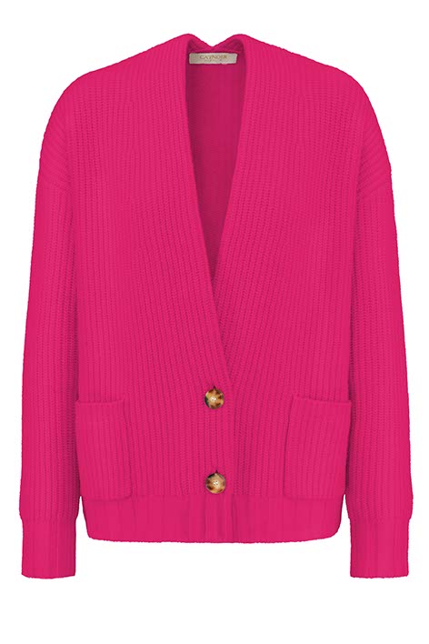 Strickjacke in Merino-Wolle | Pink Berry